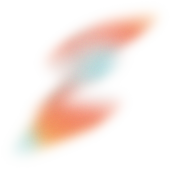 Glowy Gradient Abstract Brush Stroke Blob